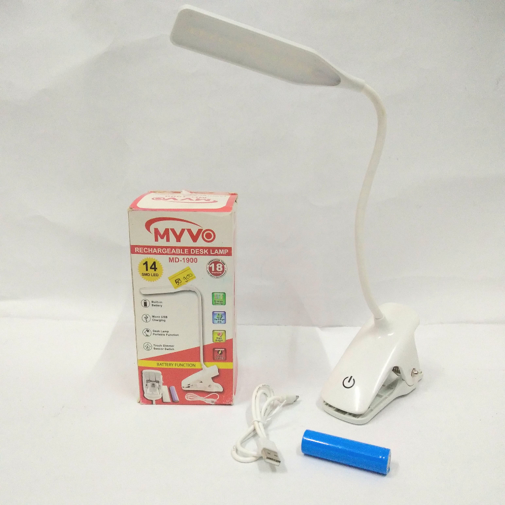 LAMPU BELAJAR JEPIT MEJA LED TOUCH MYVO MD-1900