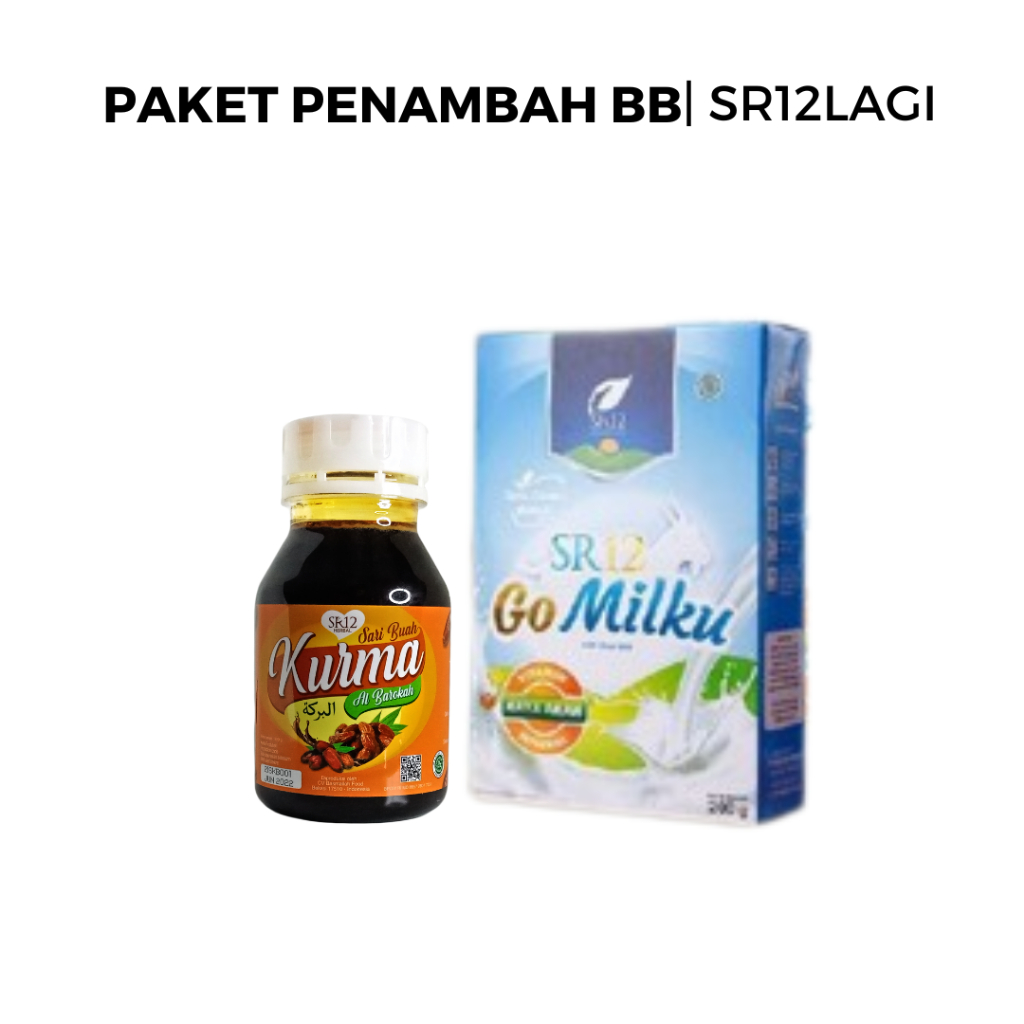 

Paket Penambah Berat Badan SR12 Gomilku dan Sari Kurma