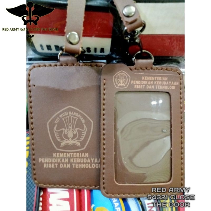 

ID Card Holder Tali Lanyard Name Tag Logo KEMENDIKBUD