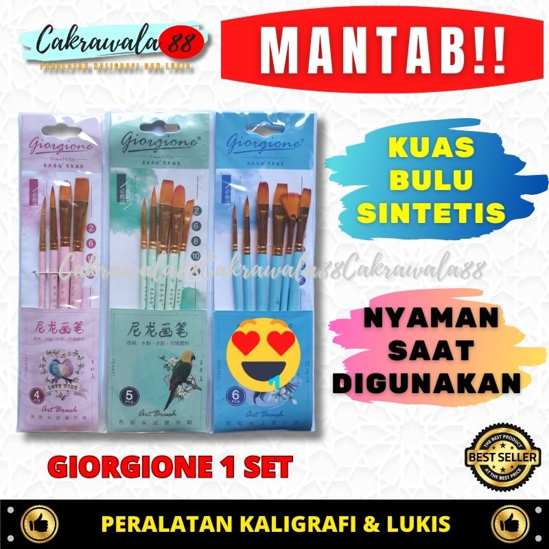 

Kuas Giorgione G 168L/Kuas Lukis/Kuas Kaligrafi/Kuas Cat Air