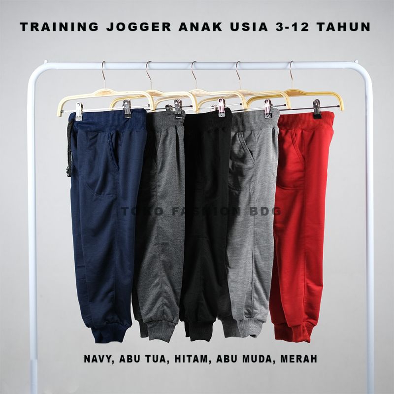 Celana Joger Anak Laki Laki Kolor Panjang Training Anak Perempuan Usia 3 -12 Tahun Trening Jogger Gr