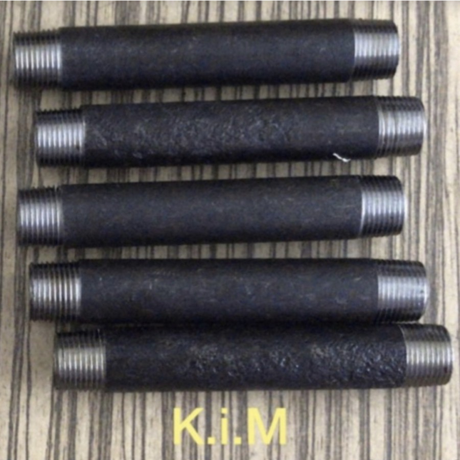 Pipa nipple sch 80 2” x15 cm /pipe nepel 2 inch x150 mili nipel nepple