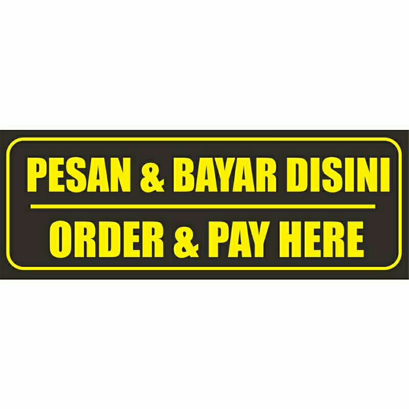 

akrilik pesan & bayar disini order pay here / stiker