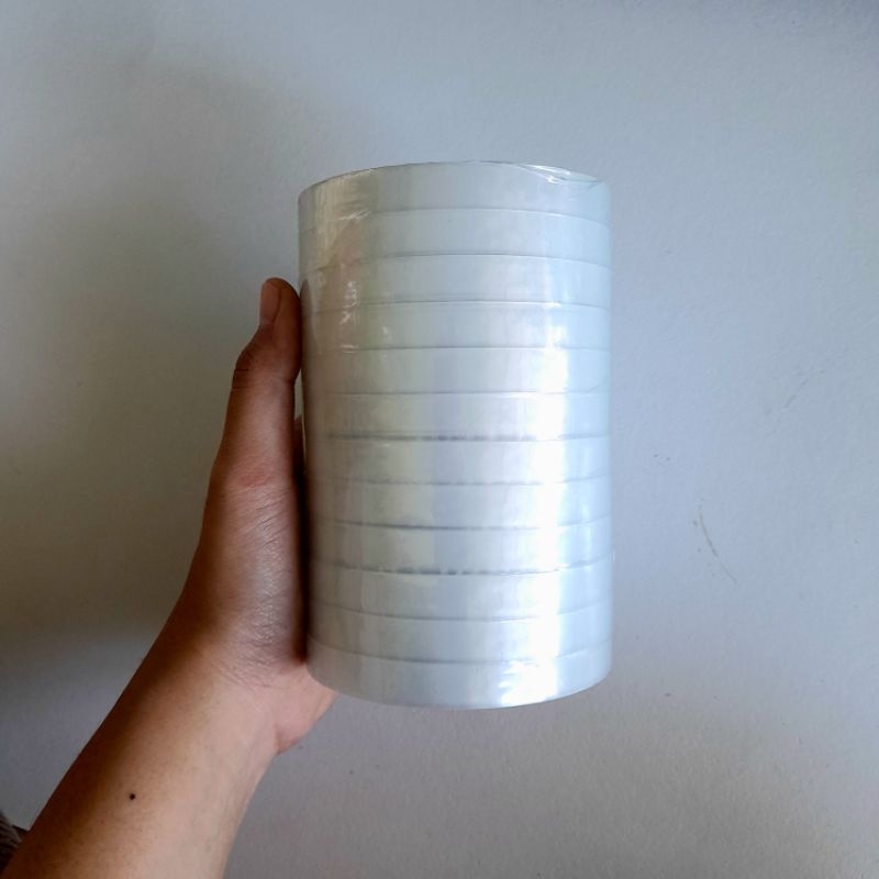 

(Isi 12) Isolasi Kecil Bening 12 Inch / Lakban Kado
