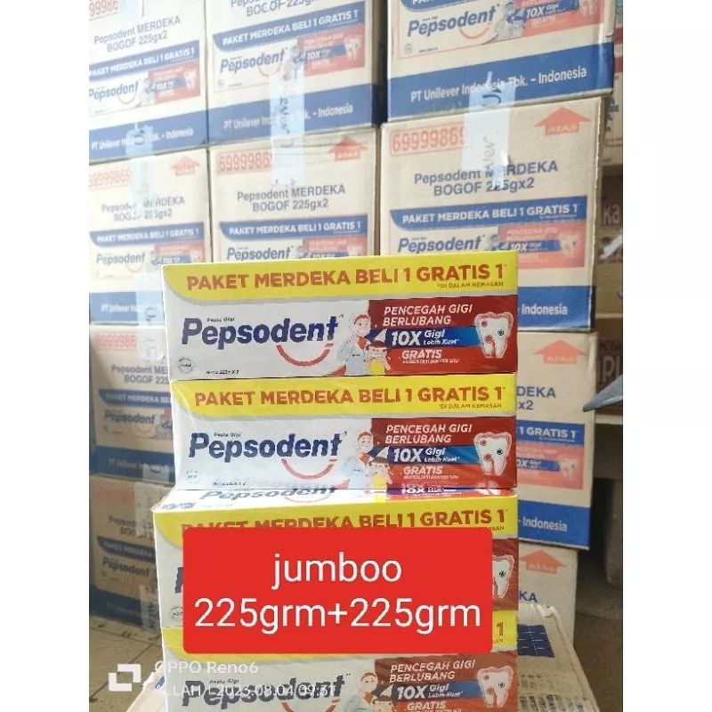 Pepsodent 225gr Isi 2