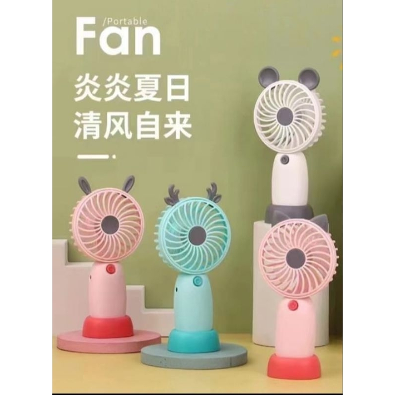WX880A - Kipas Angin Mini Portabel / Mini Fan / Kipas Angin Mini Lucu / Kipas Genggam Cute / Kipas K