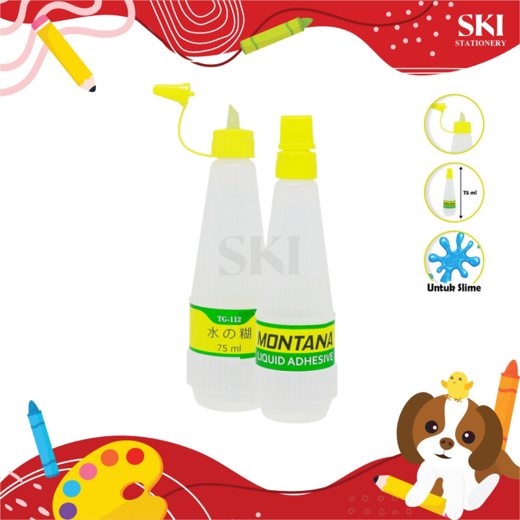 

Lem Kertas Cair / Lem Povinal / Lem Slime 75 ml Montana