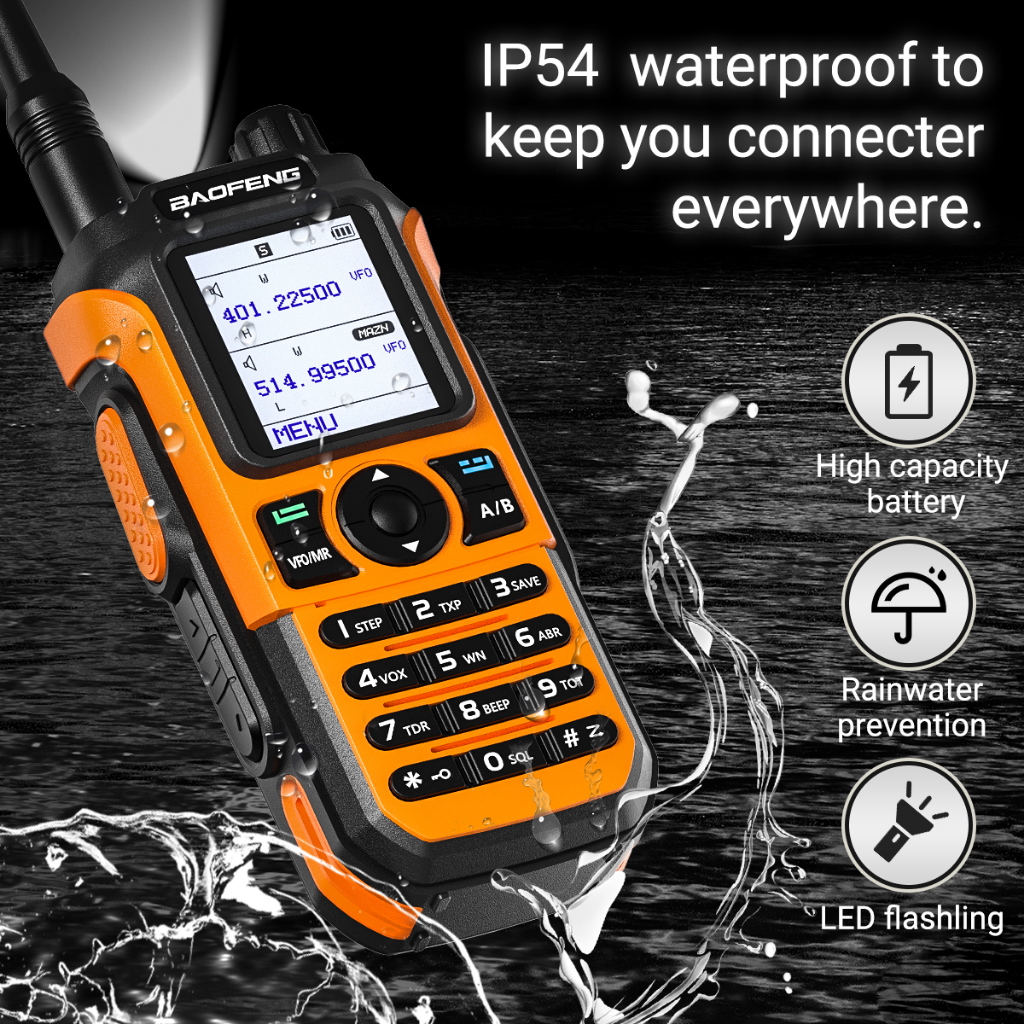 HT BF UV-21 Pro Walkie Talkie Dual Band FM Radio UHF VHF 10W 8800 maH