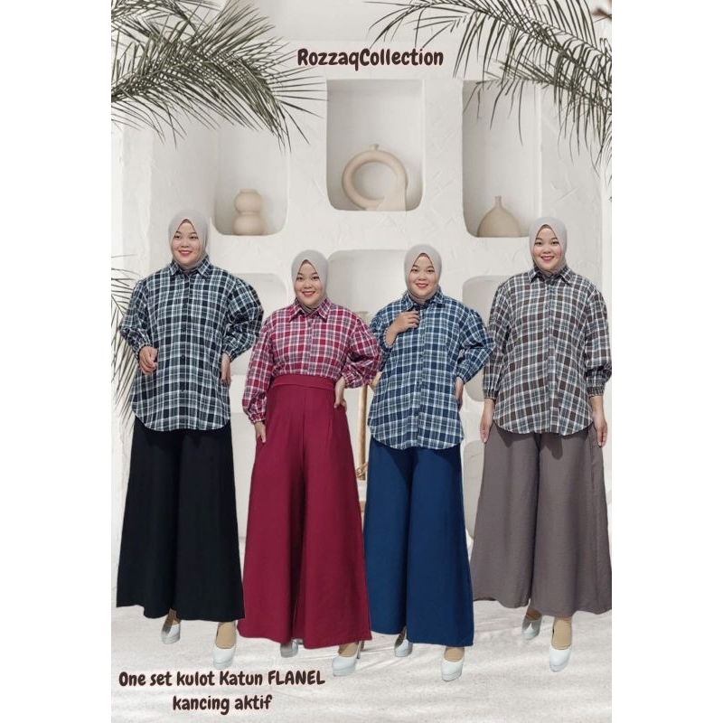 setcel Nagita setcel flanel setcel kemeja
