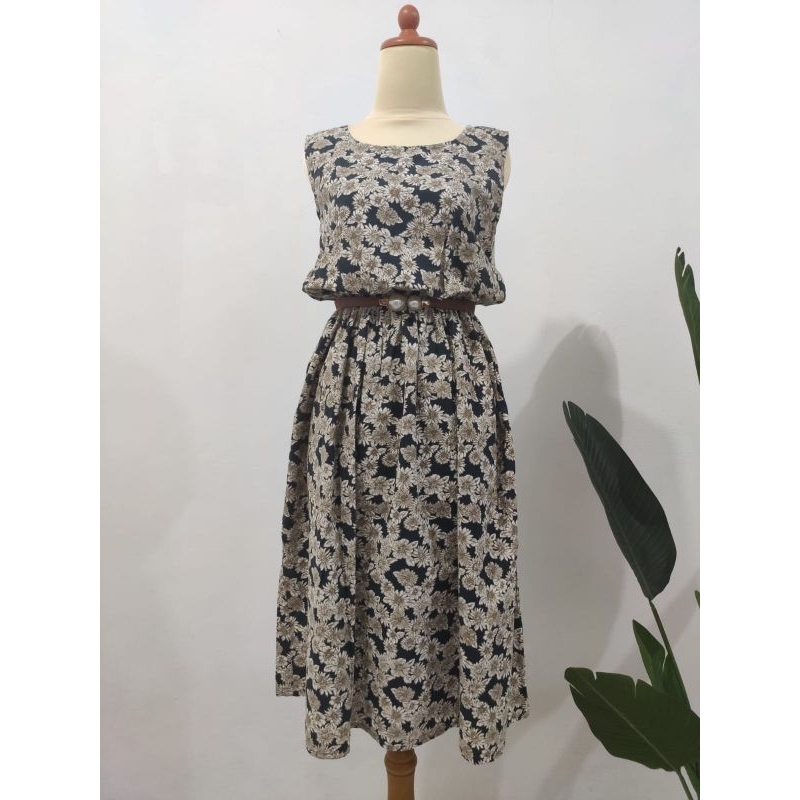 dress katun/dress bunga-bunga/dress korea/dress kutungan/dress wanita/dress pesta/dress pantai/dress