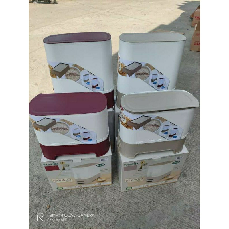 Rovega dispenser beras 15kg/wadah beras 15kg