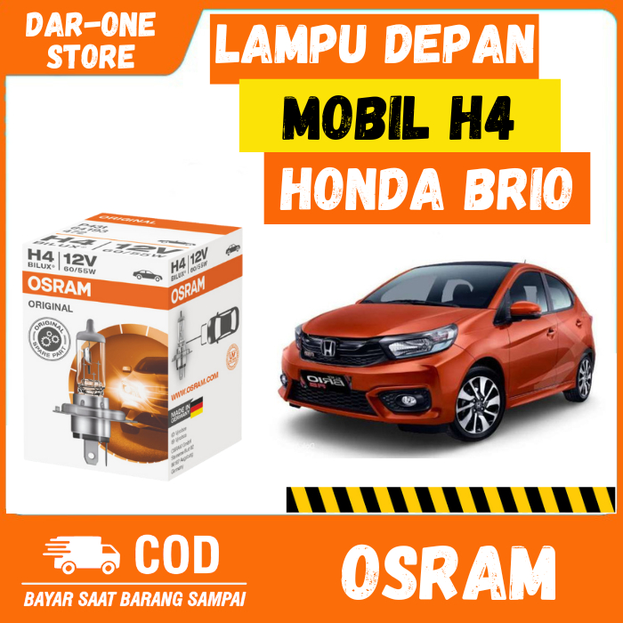 LAMPU DEPAN MOBIL H4 HONDA BRIO ORIGINAL OSRAM