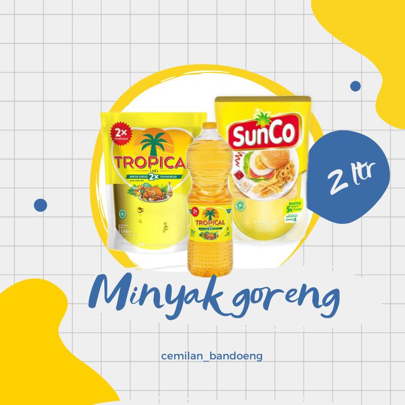 

MINYAK GORENG JERNIH SUNCO / TROPICAL KEMASAN 2 LTR