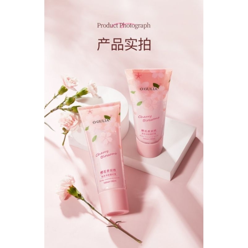 O'GULIA Cherry Blossom Body Cleansing Scrub