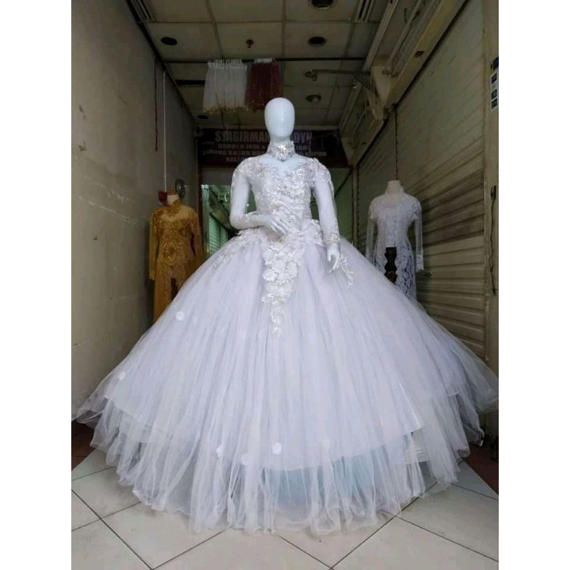 Kebaya Pengantin Putih
