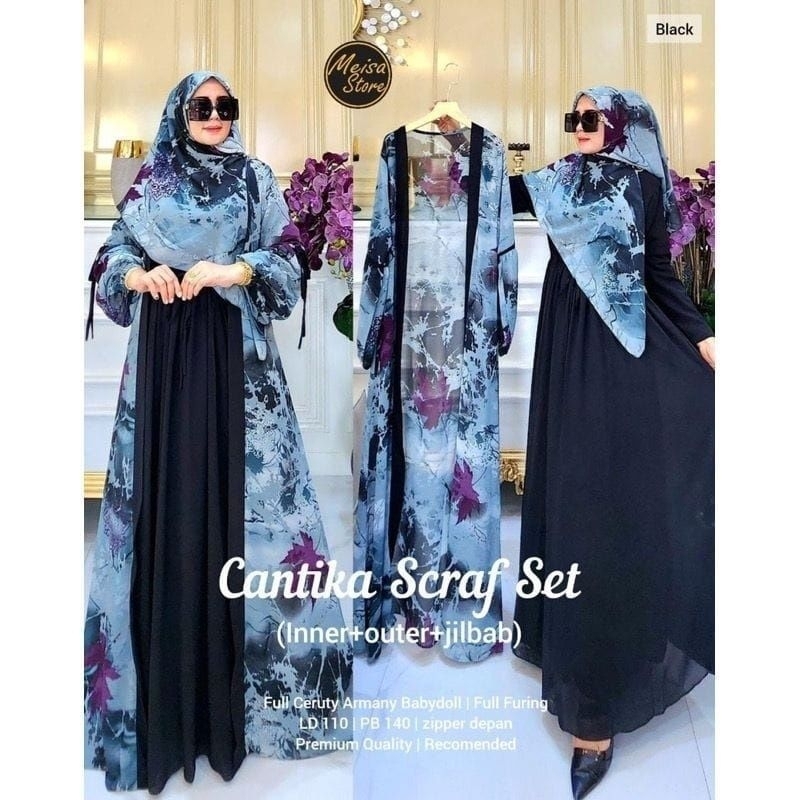 READY JS. CANTIKA 2 SET GAMIS LABEL JASMINE