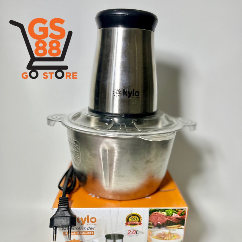 BLENDER DAGING STAINLESS / KYLO801 MEAT GRINDER 2L / BLENDER DAGING KUALITAS BAGUS