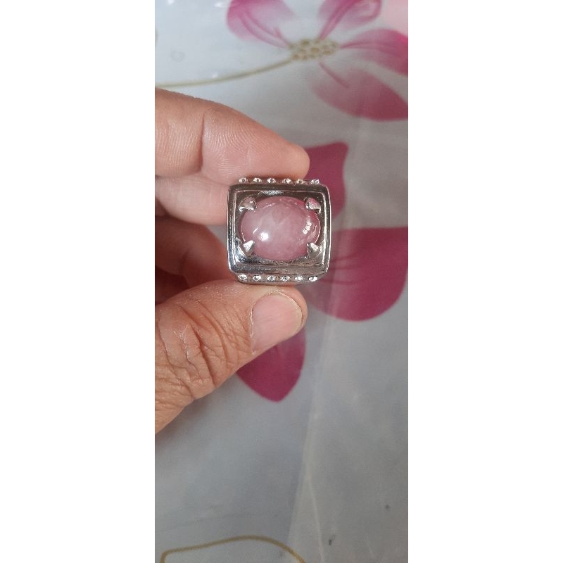 Batu Akik/Cincin Natural Pink Ruby