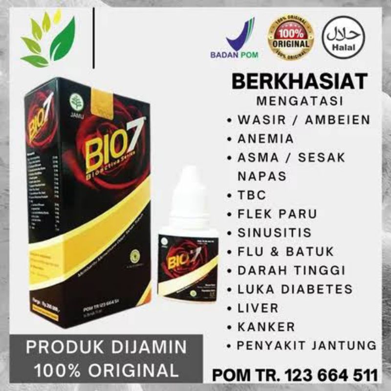 BIO7 BIO SEVEN BIO 7, JAMU TETES HERBAL ORIGINAL 15ML