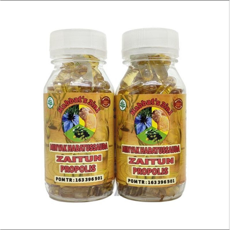 

Habbat's 3 in 1 | Kapsul Habbatussauda Zaitun Propolis