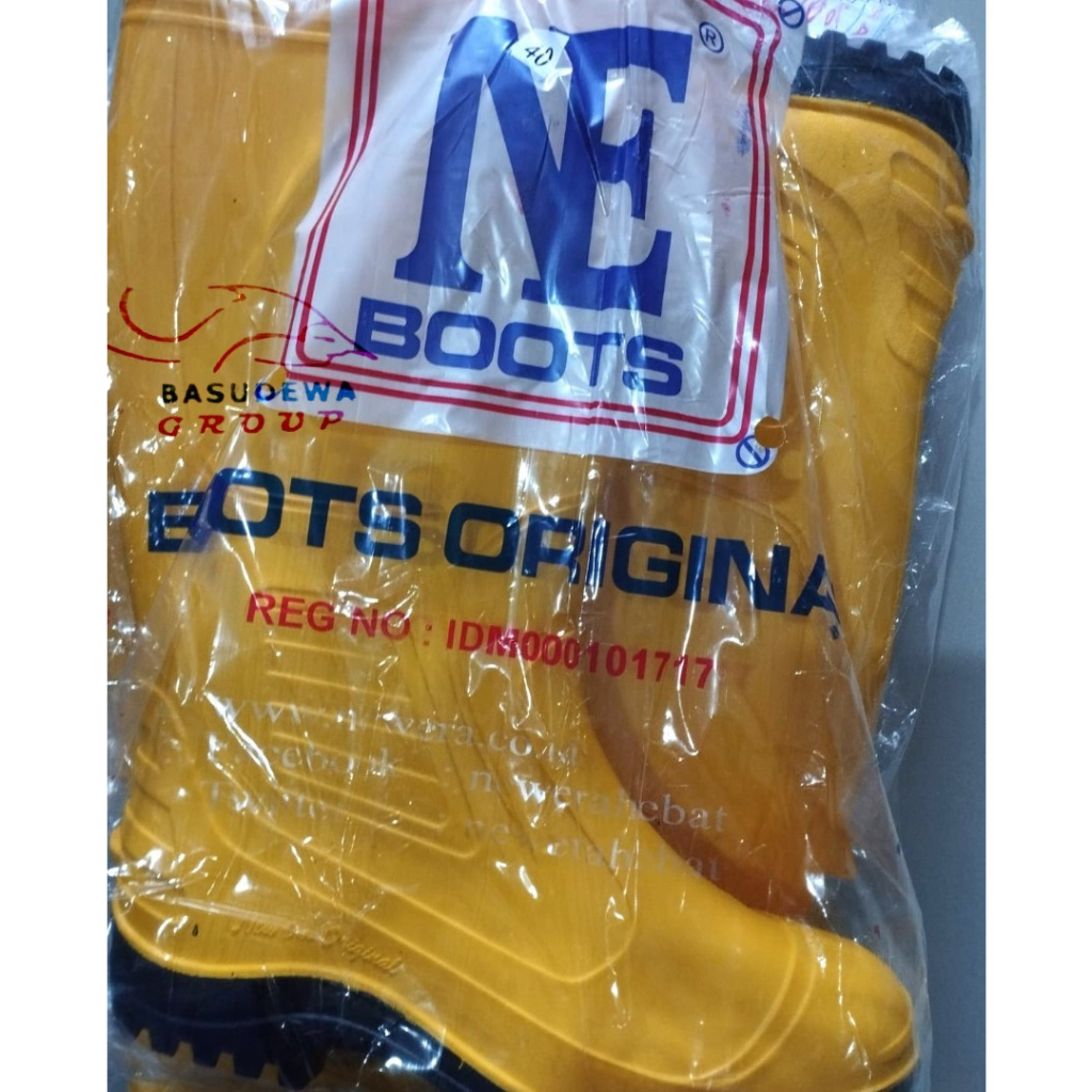NEW ERA SEPATU BOOTS KUNING NE BOOTS ORIGINAL / SAFETY BOOTS