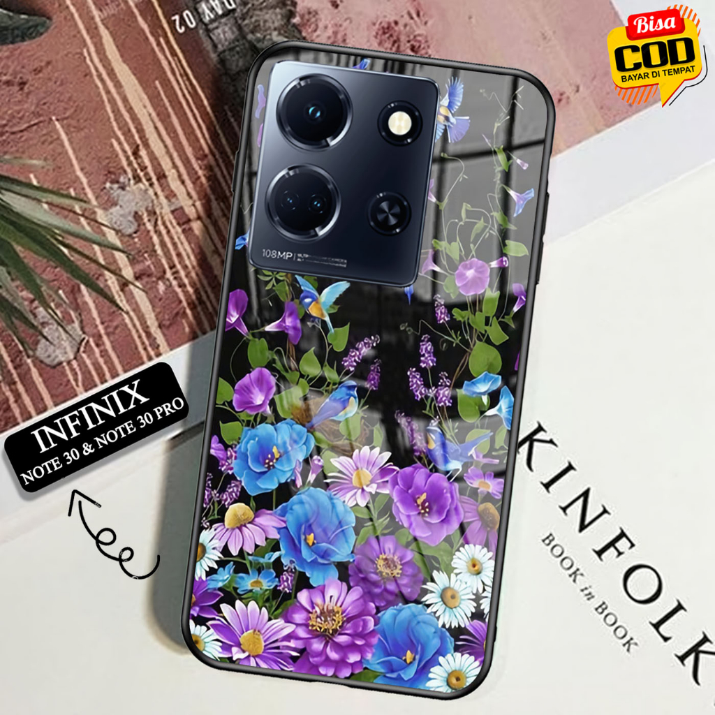 Softcase Glass Kaca INFINIX NOTE 30 & NOTE 30 PRO - Case Hp Pelindung HandphoneINFINIX NOTE 30 & NOT