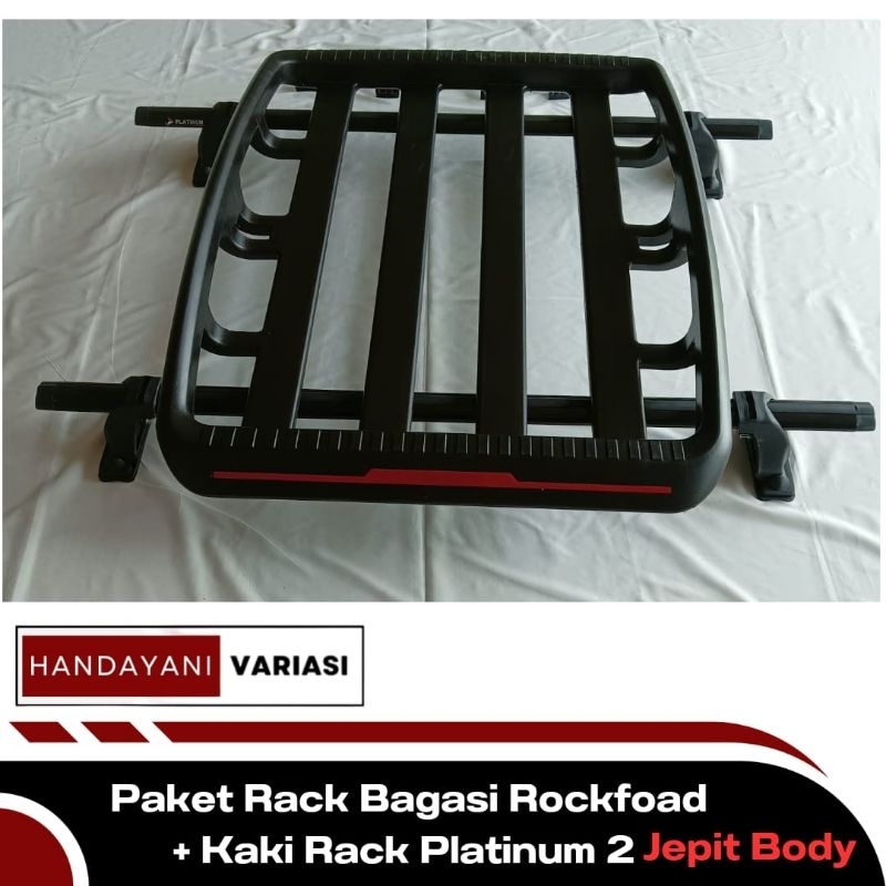 Rak Bagasi Atas Mobil Avanza Model Rockford Plus Kaki Rack Platinum 2 Jepit Body Crossbar