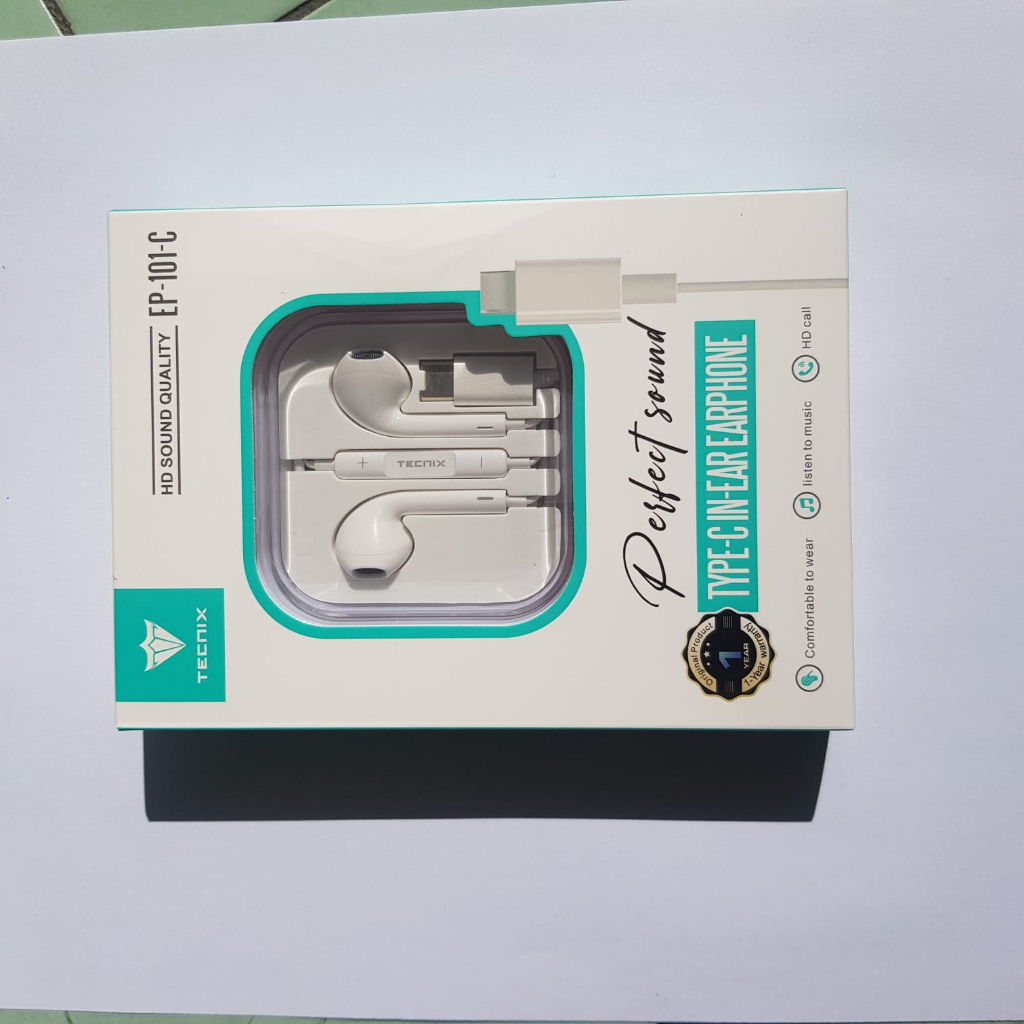 PROMO SALEE Earphone TECNIX EP-101-C Type C & EP-101-l Iphone