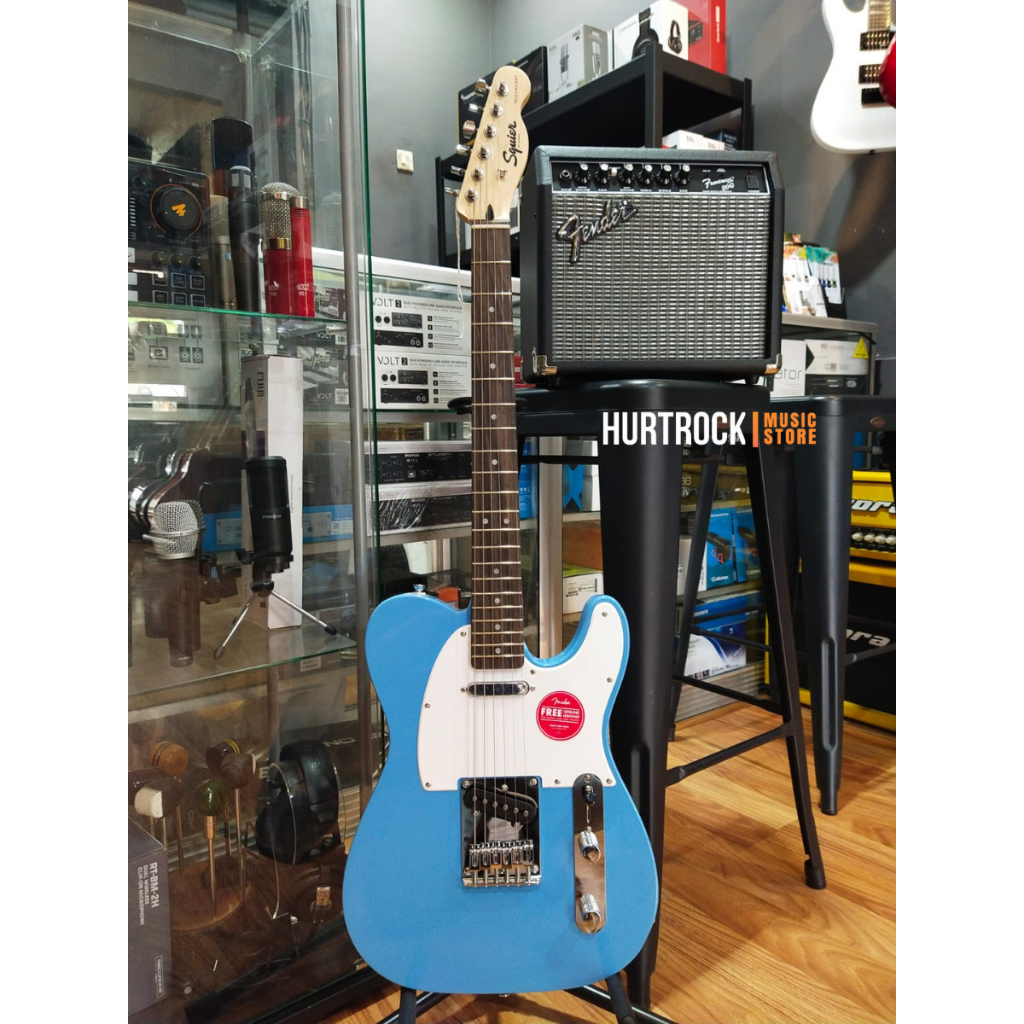 Squier Sonic Telecaster Electric Guitar, Laurel Fretboard, California Blue