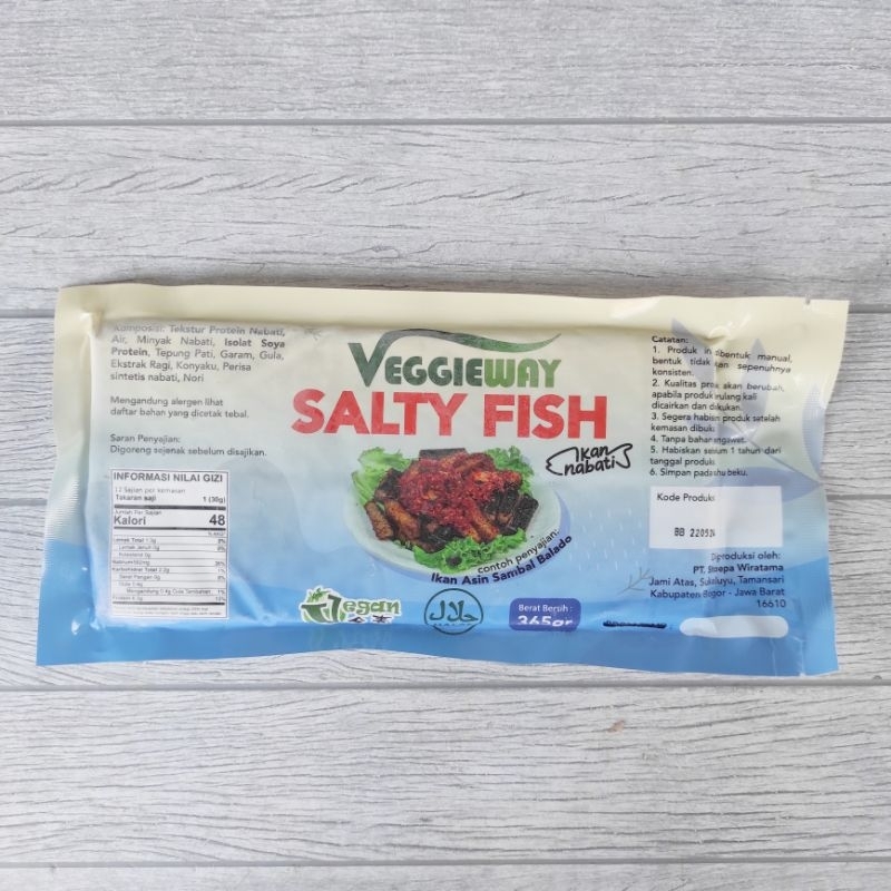 

Veggieway Salty Fish Ikan Asin 320gr Beku Vegetarian