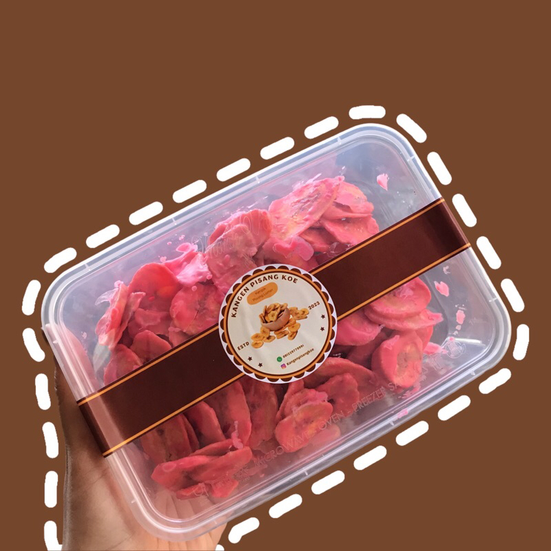 

Kripik Pisang Koe rasa Strawberry 150gr