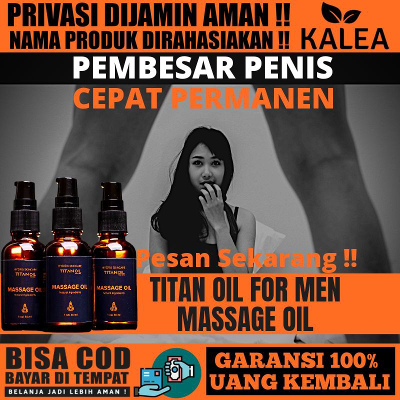 TITAN MASSAGE OIL For Man Hydro Skincare Pembesar Mr p Penambah Durasi Diranjang