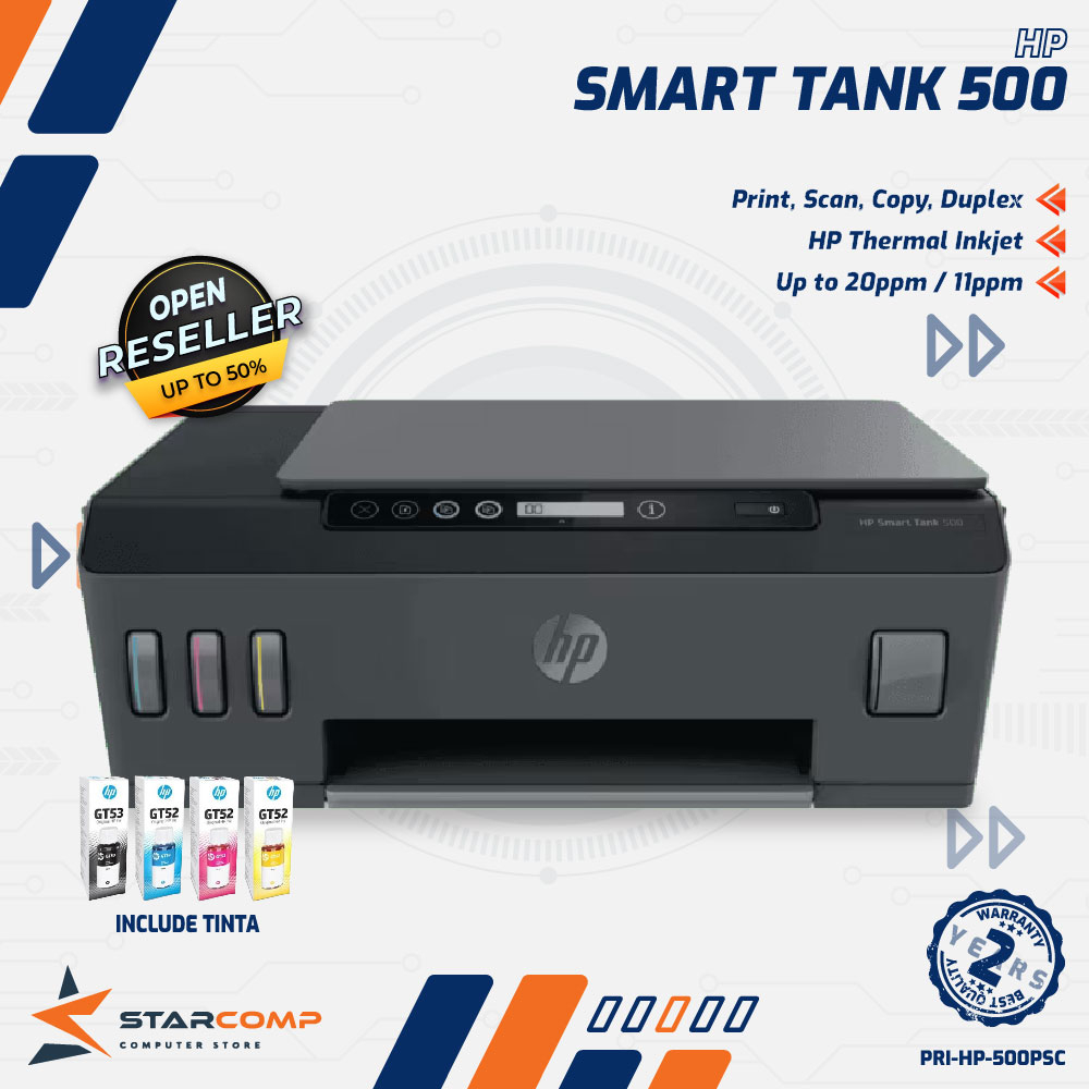 Printer HP Smart Tank 500 Print Scan Copy AIO All-in-One HP500