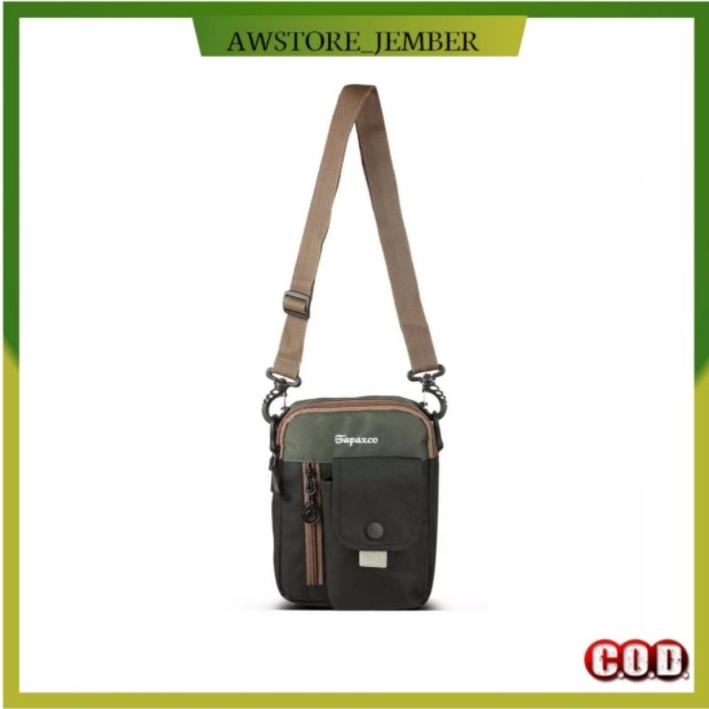 AWSTORE JEMBER Tas Selempang Pria Slingbag Pouch Tapax Metta