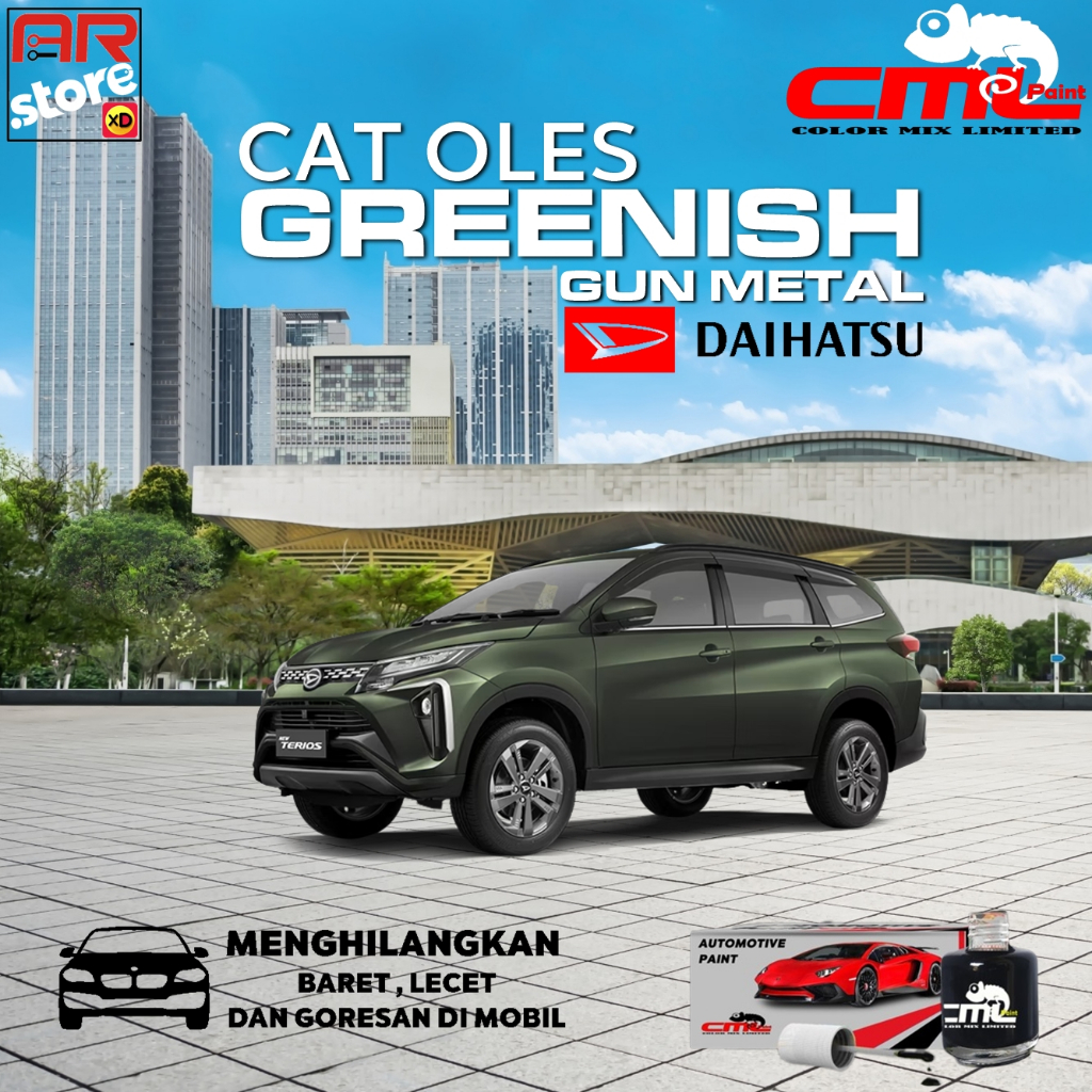 Daihatsu Greenish Gun Metal CML Cat Oles Mobil
