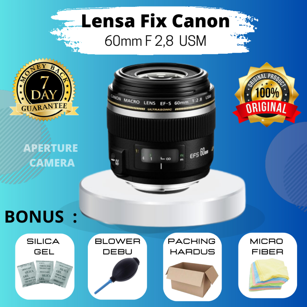 LENSA CANON 60MM F2.8 MACRO MULUS LIKE NEW MURAH TAJEM