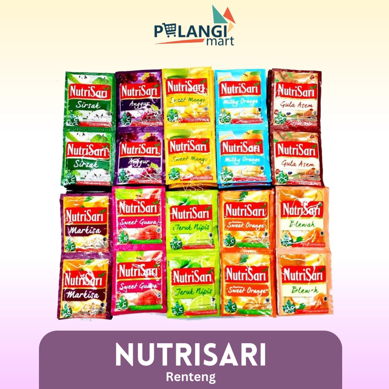 

NUTRISARI 10X14G RENTENG SACHET ALL VARIANTS RASA LENGKAP