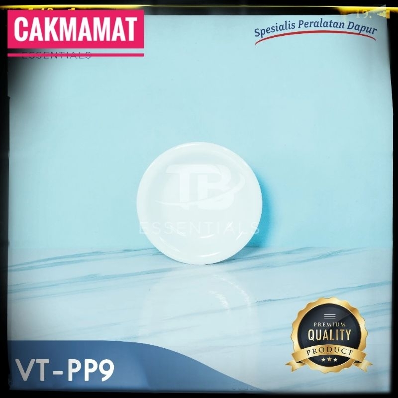 Piring melamin tebal putih polos VT-PP9
