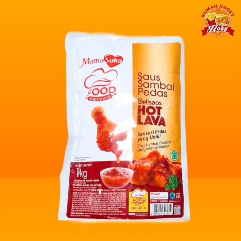 

MamaSuka Saus Sambal Pedas Delisaos Hot Lava 1kg