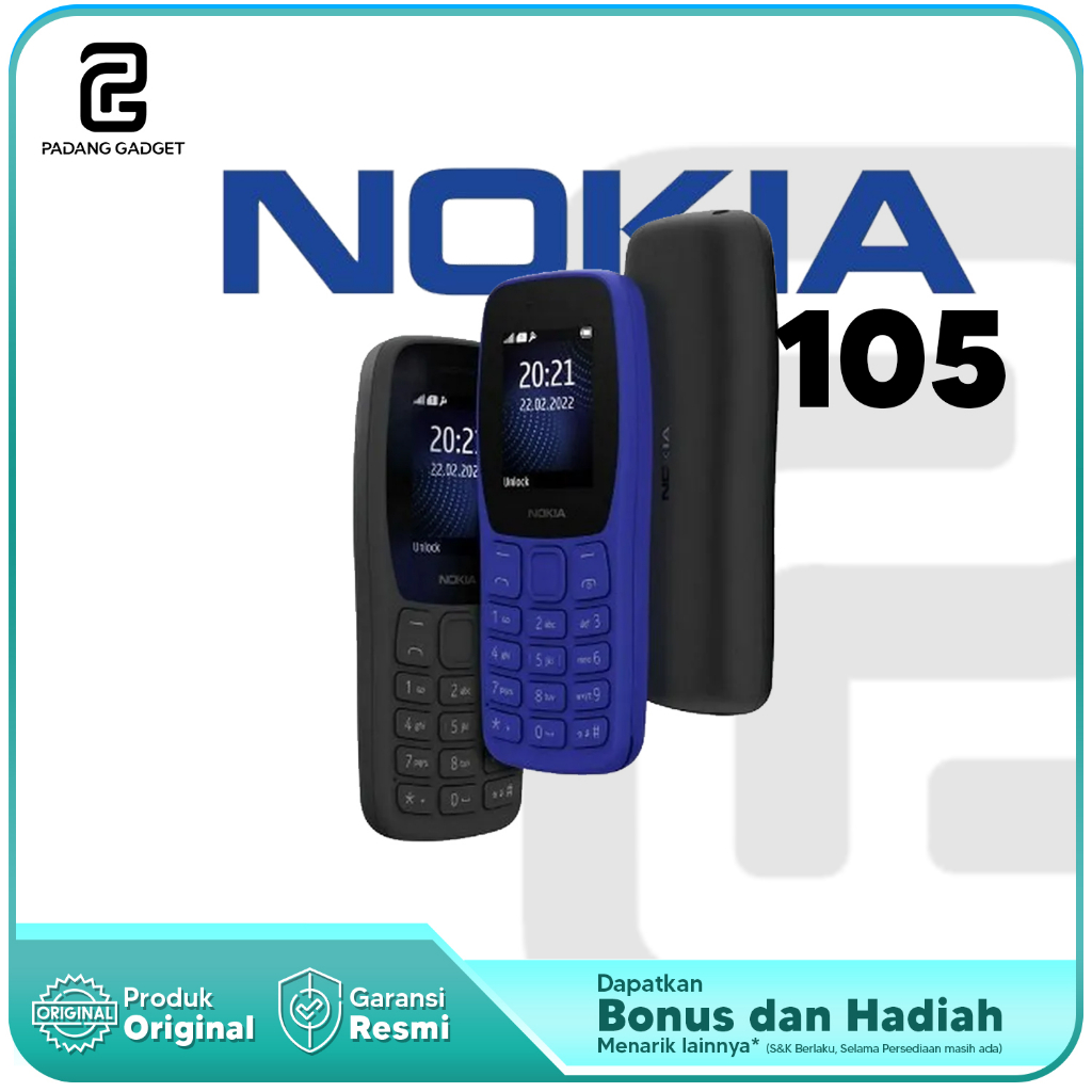 Nokia 105 Dual Sim Handphone Smartphone Android Garansi Resmi BINB Gratis Ongkir Cashback Bonus
