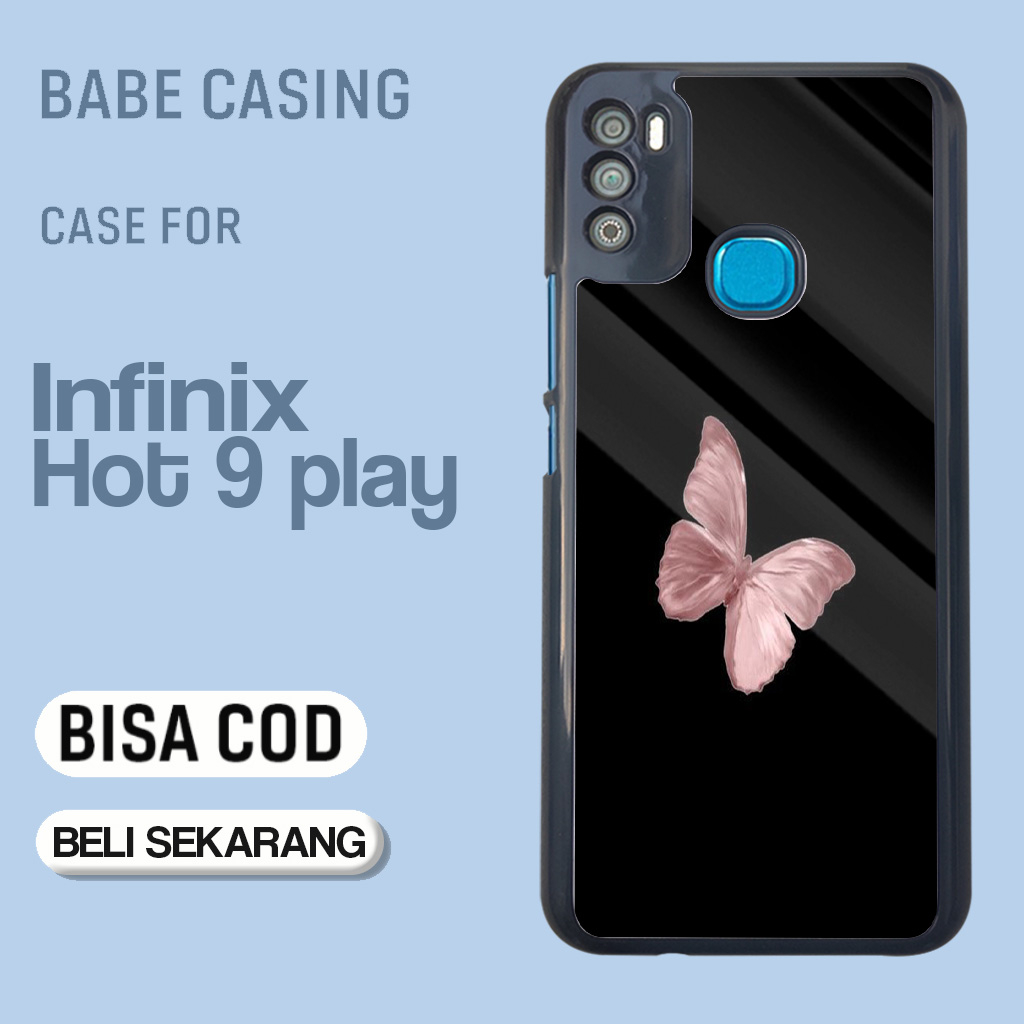 Case INFINIX HOT 9 PLAY Casing INFINIX HOT 9 PLAY Motif Kupu Kupu 2 Terbaru Case Termurah Case Terla