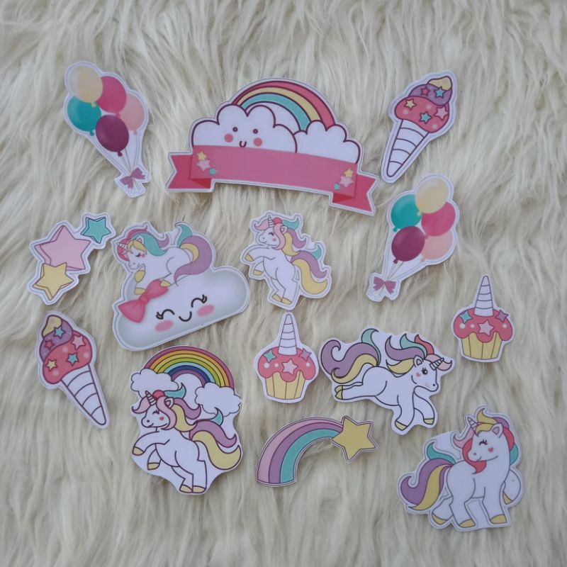 TOPPER KUDA PONI/HIASAN KARAKTER MURAH/HIASAN KUE ULANG TAHUN