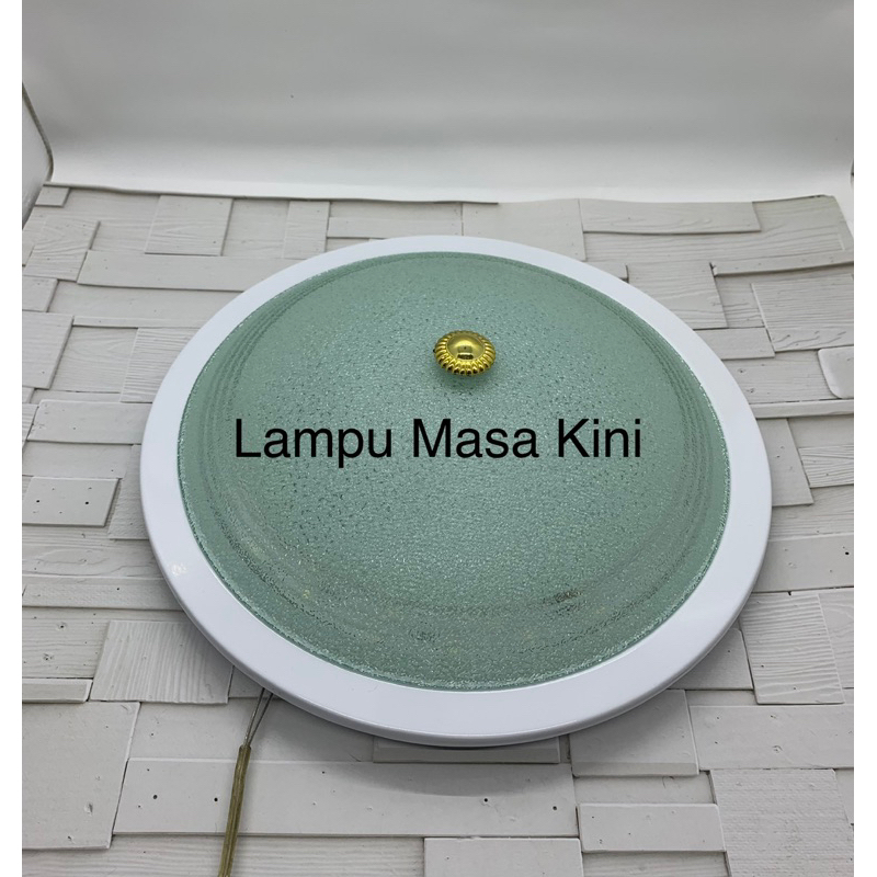 lampu plafon Led 24 watt cahaya putih tutup kaca bulat