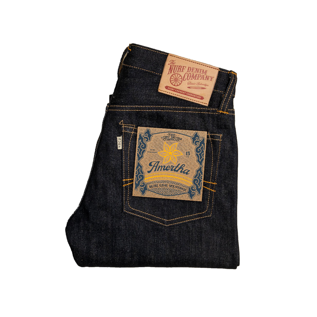 Nurf Denim Amertha Selvedge Denim 15oz - Celana Jeans Pria