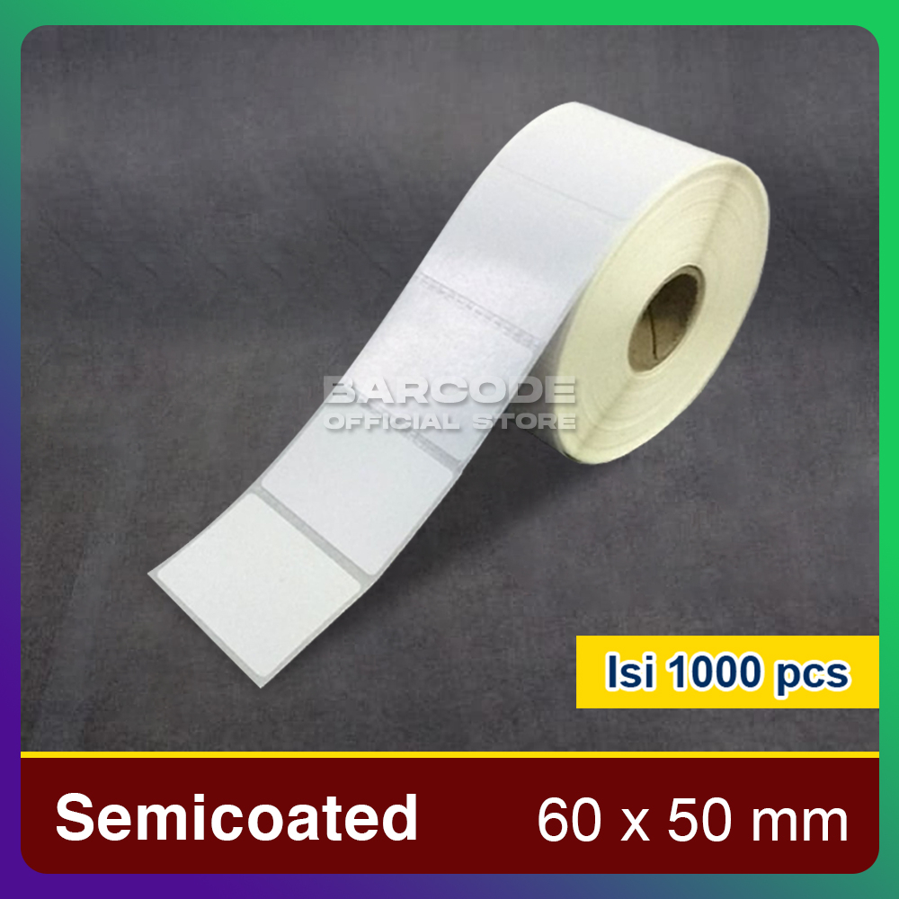 

Label Sticker Barcode 60x50mm Semicoat Isi 1.000 Pcs