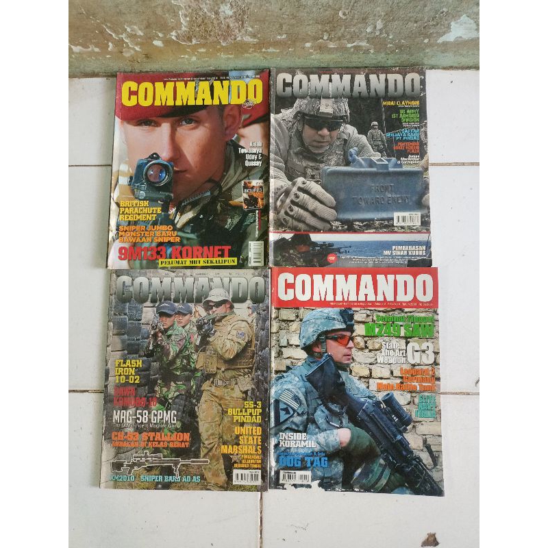 MAJALAH COMMANDO 9M133, PEMBEBASAN MV SINAR KUDUS, MAG 58 GPMG, M249 SAW HARGA SATUAN CABUTAN KETERA