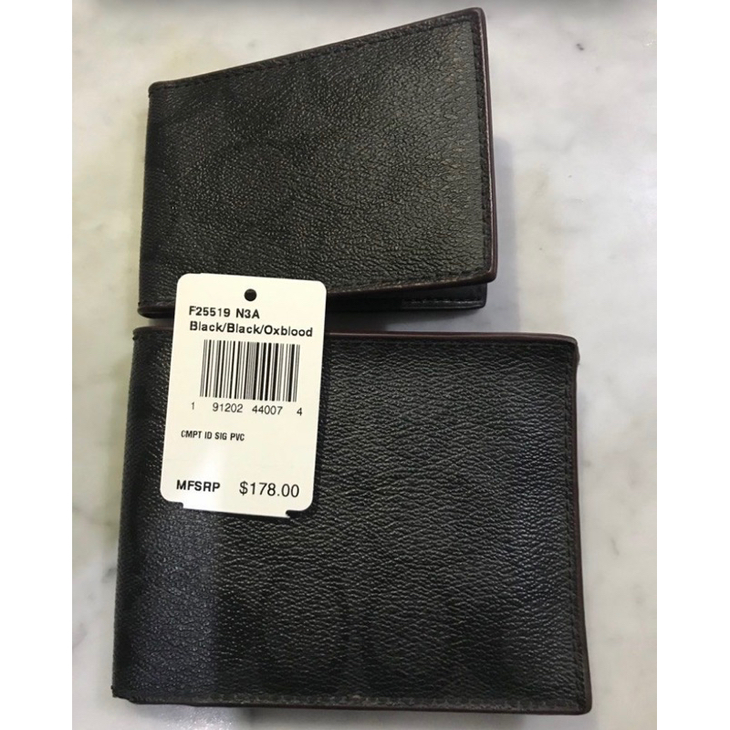 coach bifold wallet authentic