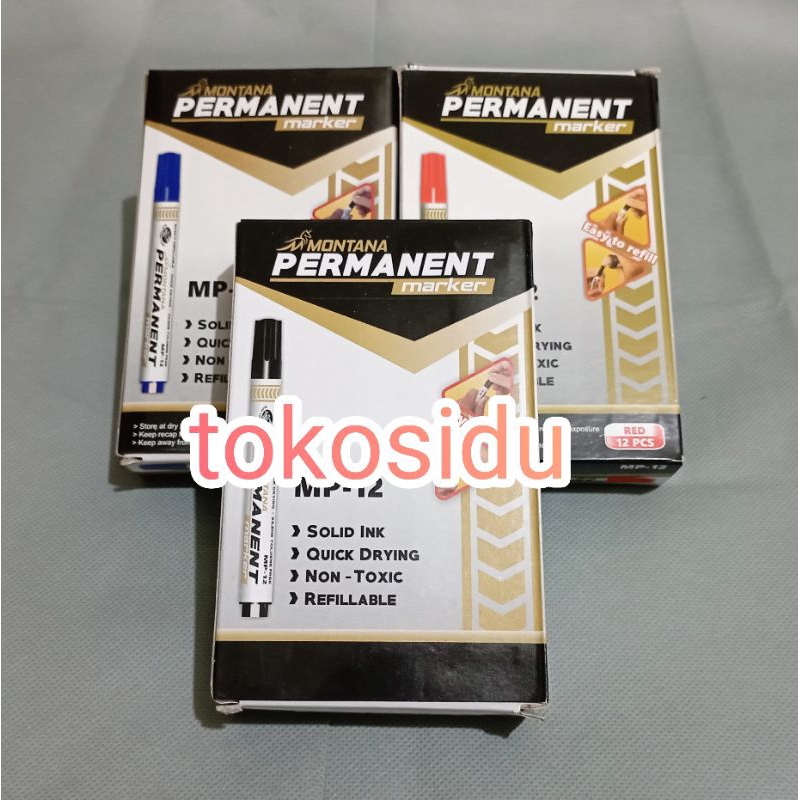 

(12 Buah) Spidol Permanent Ekonomois