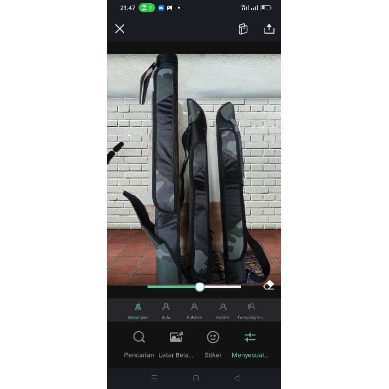 tas pancing model pedang