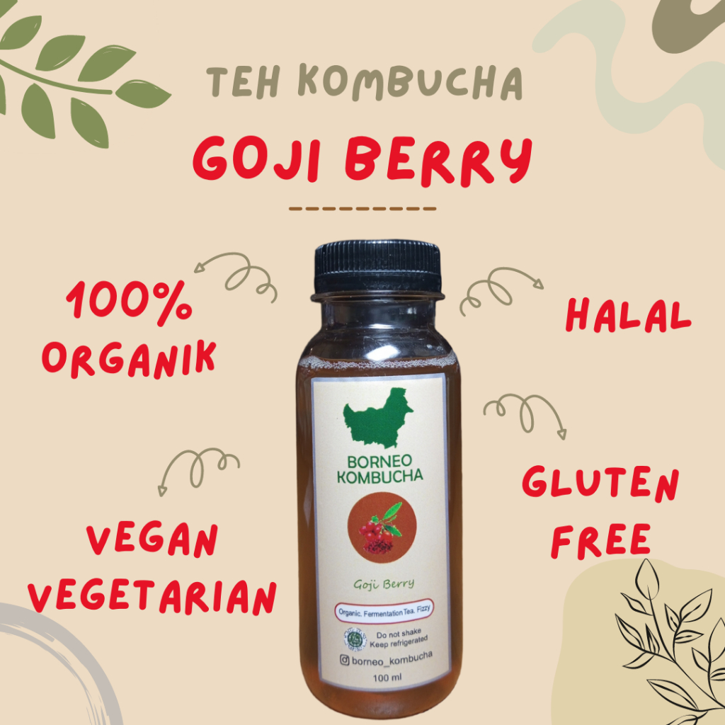 

BORNEO KOMBUCHA GOJI BERRY ORGANIK HALAL 100 mL